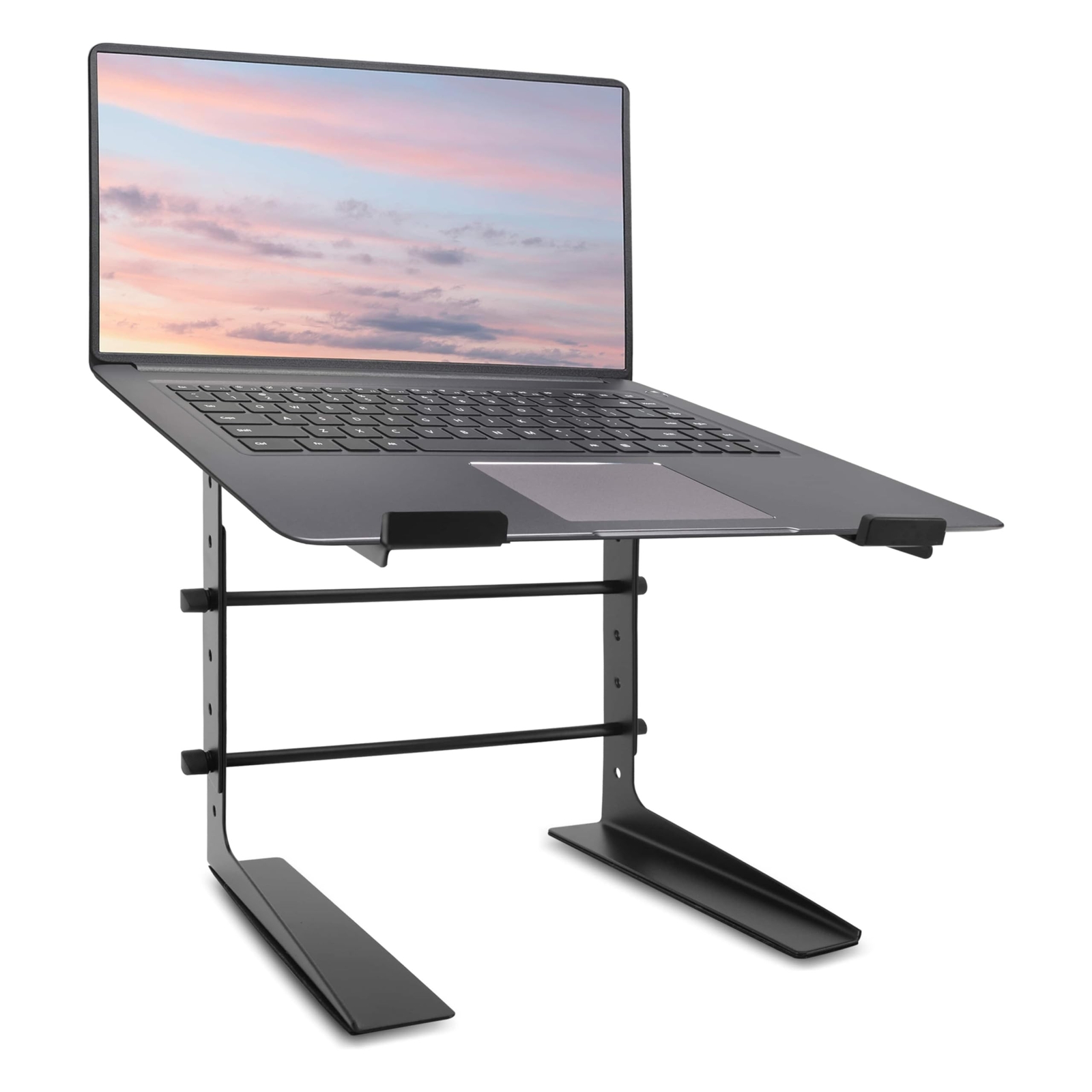 Pyle Portable Adjustable Laptop Stand - 6.3 to 10.9 Inch Anti-Slip Standing T...