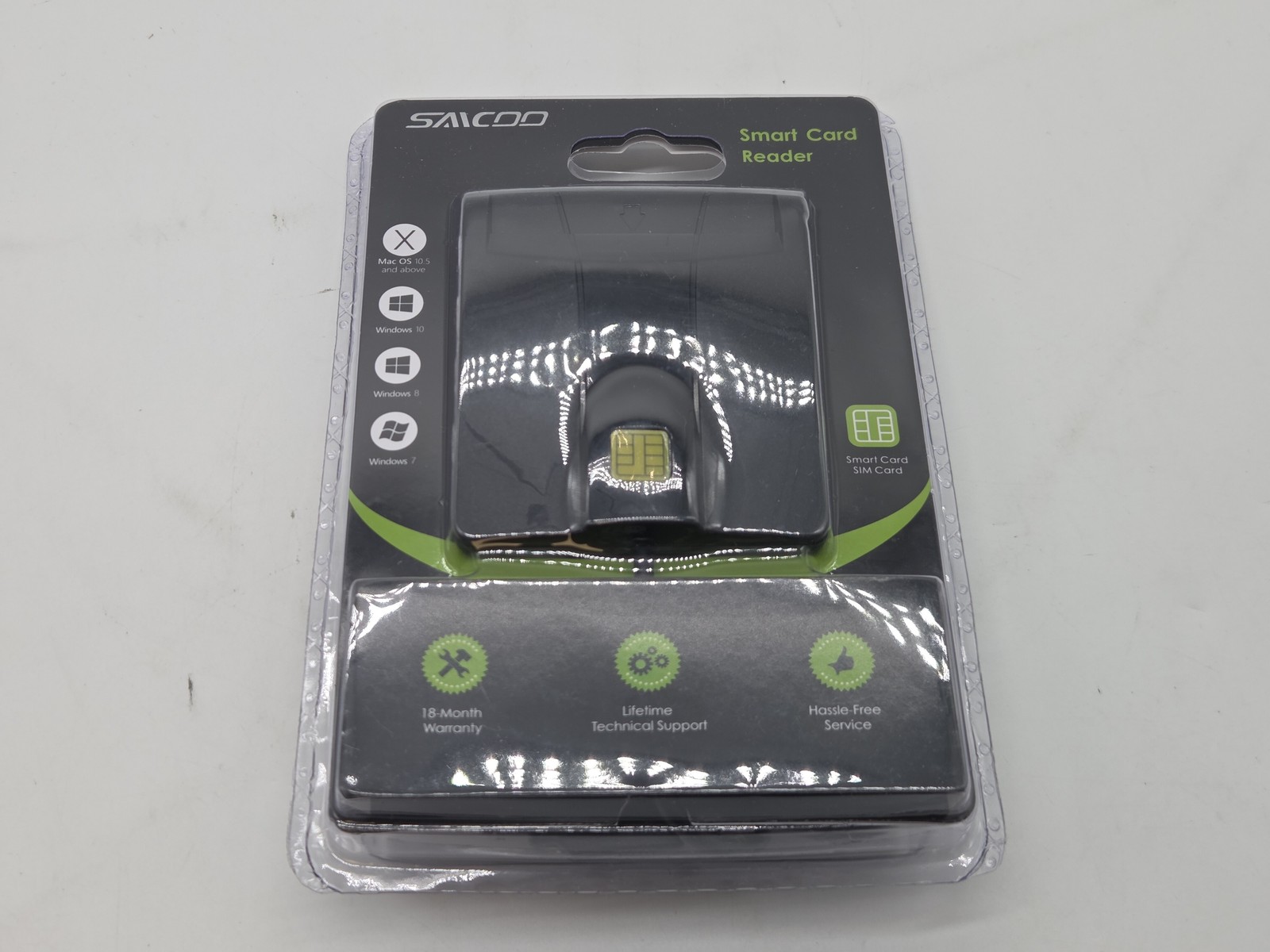 Saicoo CAC Reader, DOD Military USB 2.0 Common Access, for ID Smart Card
