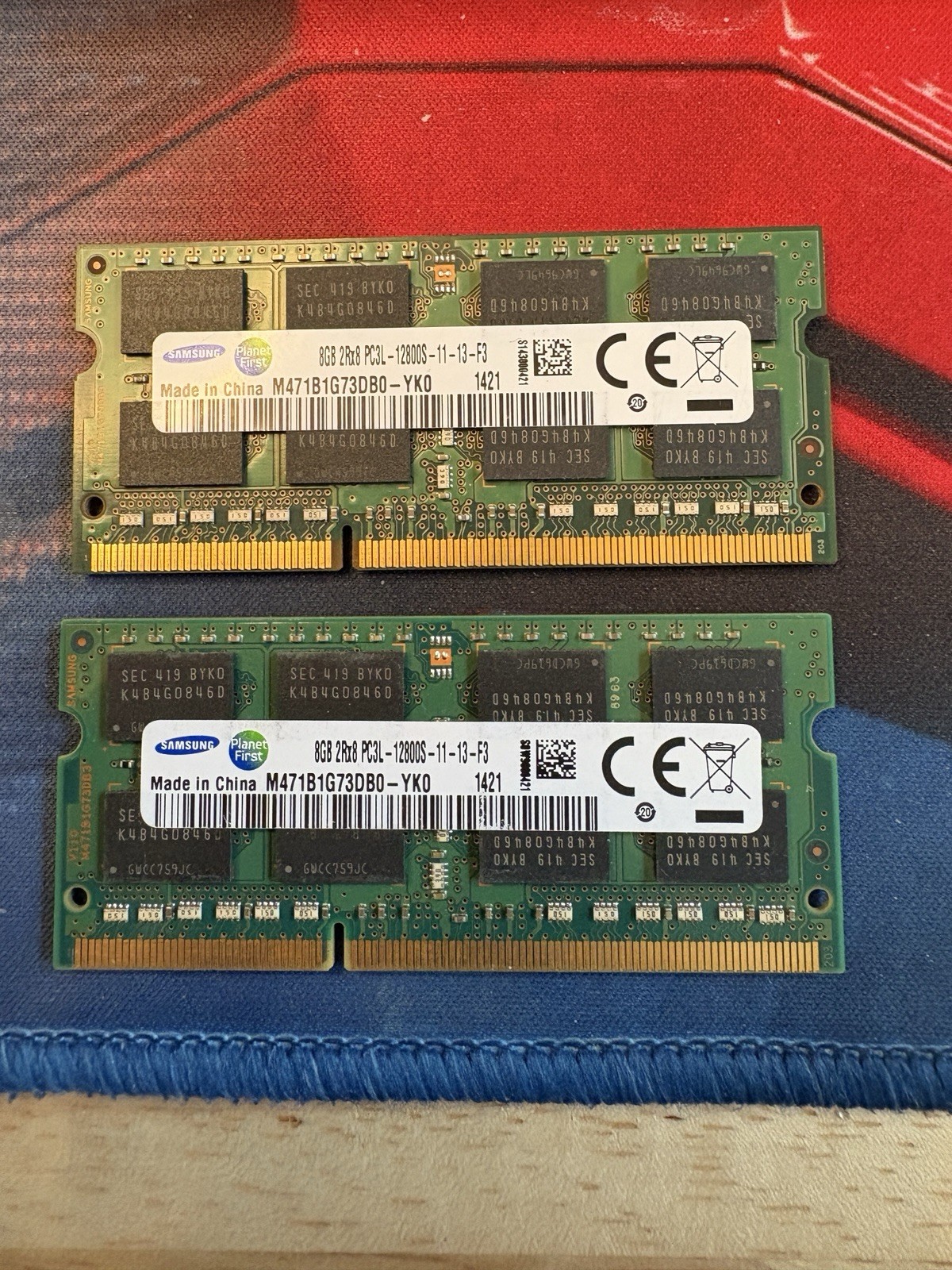 Samsung DDR3L 16GB 2x 8GB 1600 MHz PC3L-12800S SO-DIMM Laptop Memory 1.35V 8G US