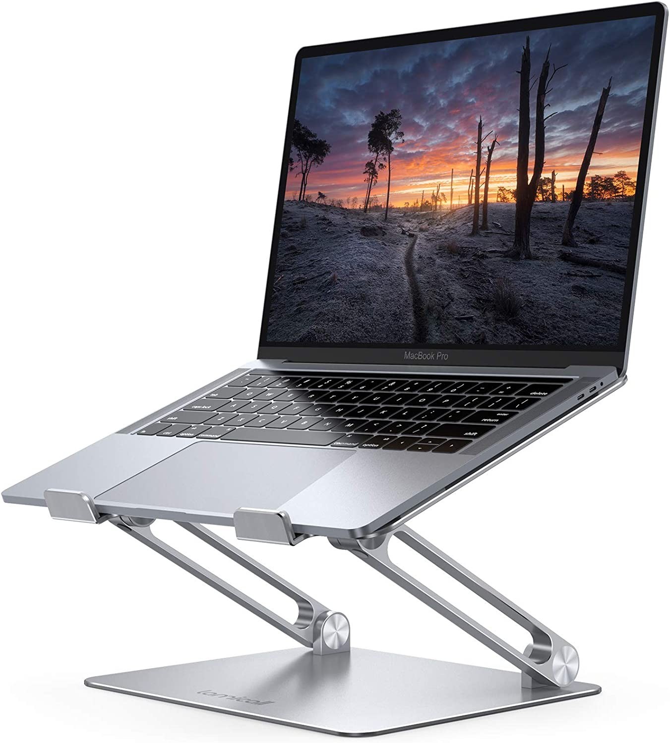 NEW Lamicall LN09 Adjustable Laptop Stand Ergonomic Aluminum Desk Riser Silver