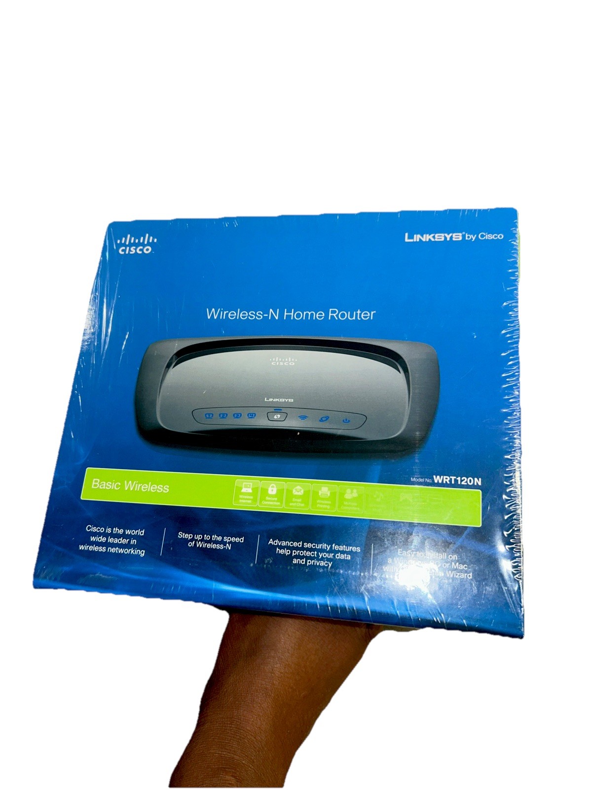 CISCO Linksys WRT120N Wireless-N Router 300 Mbps 4-Port 10/100, new in box