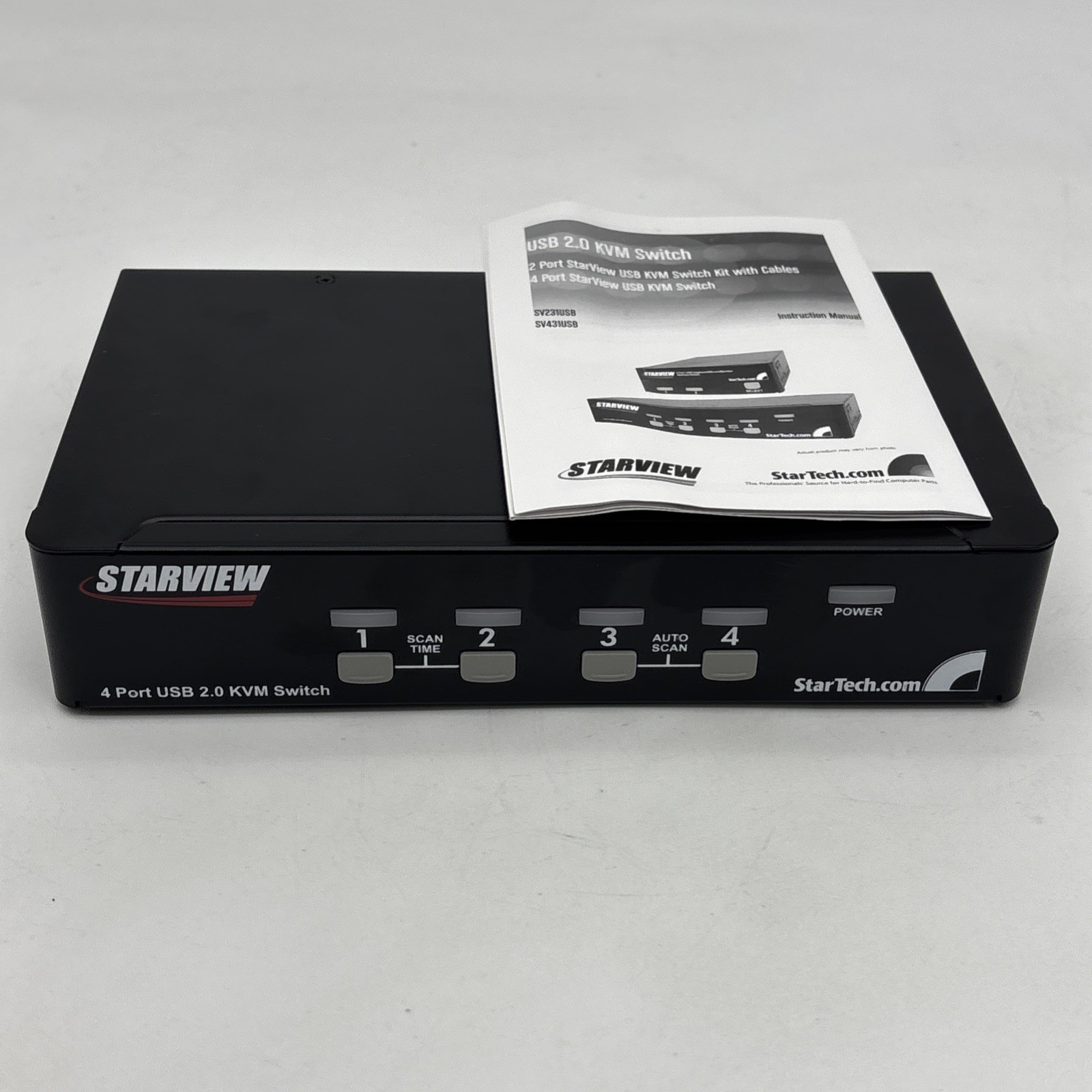 StarTech Starview 4 Port USB 2.0 KVM Switch SV431USB (No Power Cable)