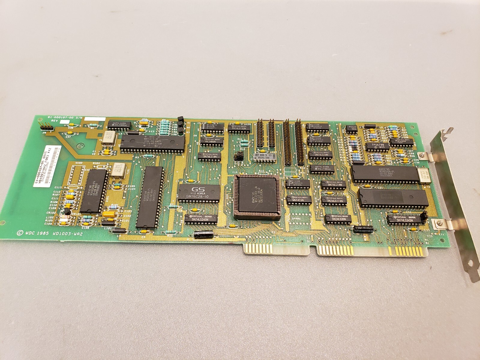 Vintage Western Digital WD WD1003-WA2 16-BIT ISA MFM Hard Drive Controller