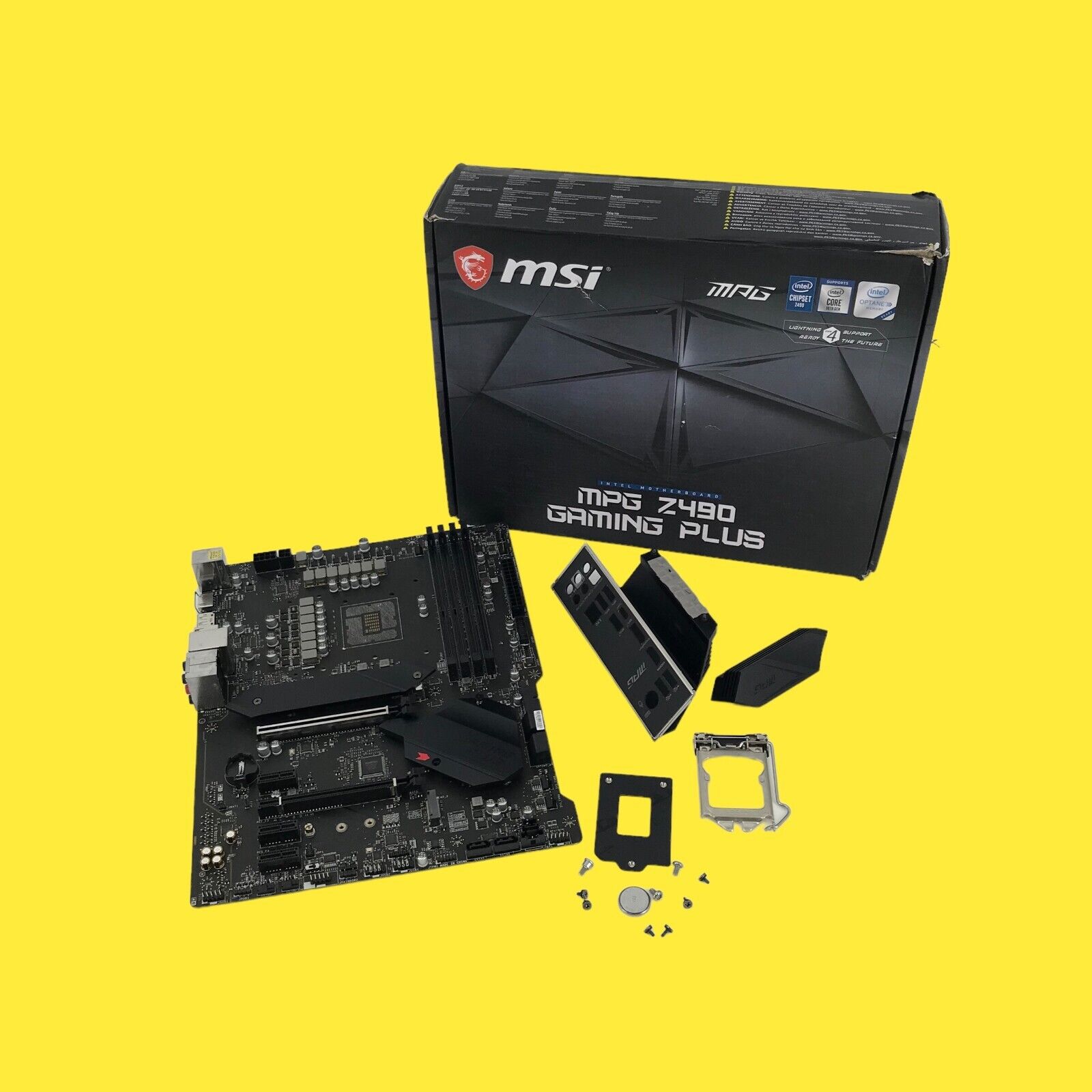 MSI MPG Z490 Gaming Plus LGA 1200 Intel Motherboard READ #0824 z52b14