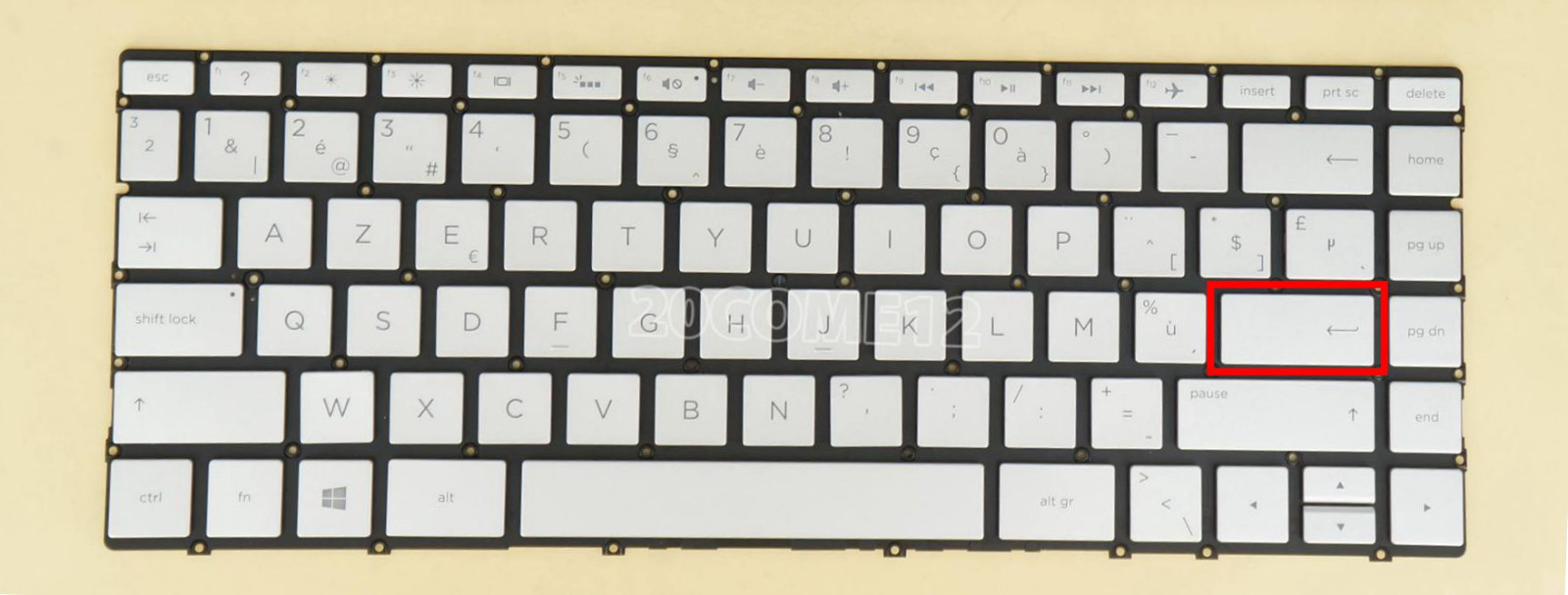 New For HP Spectre 13-ae000 13t-ae000 Keyboard Backlit BE Belgian Clavier Silver