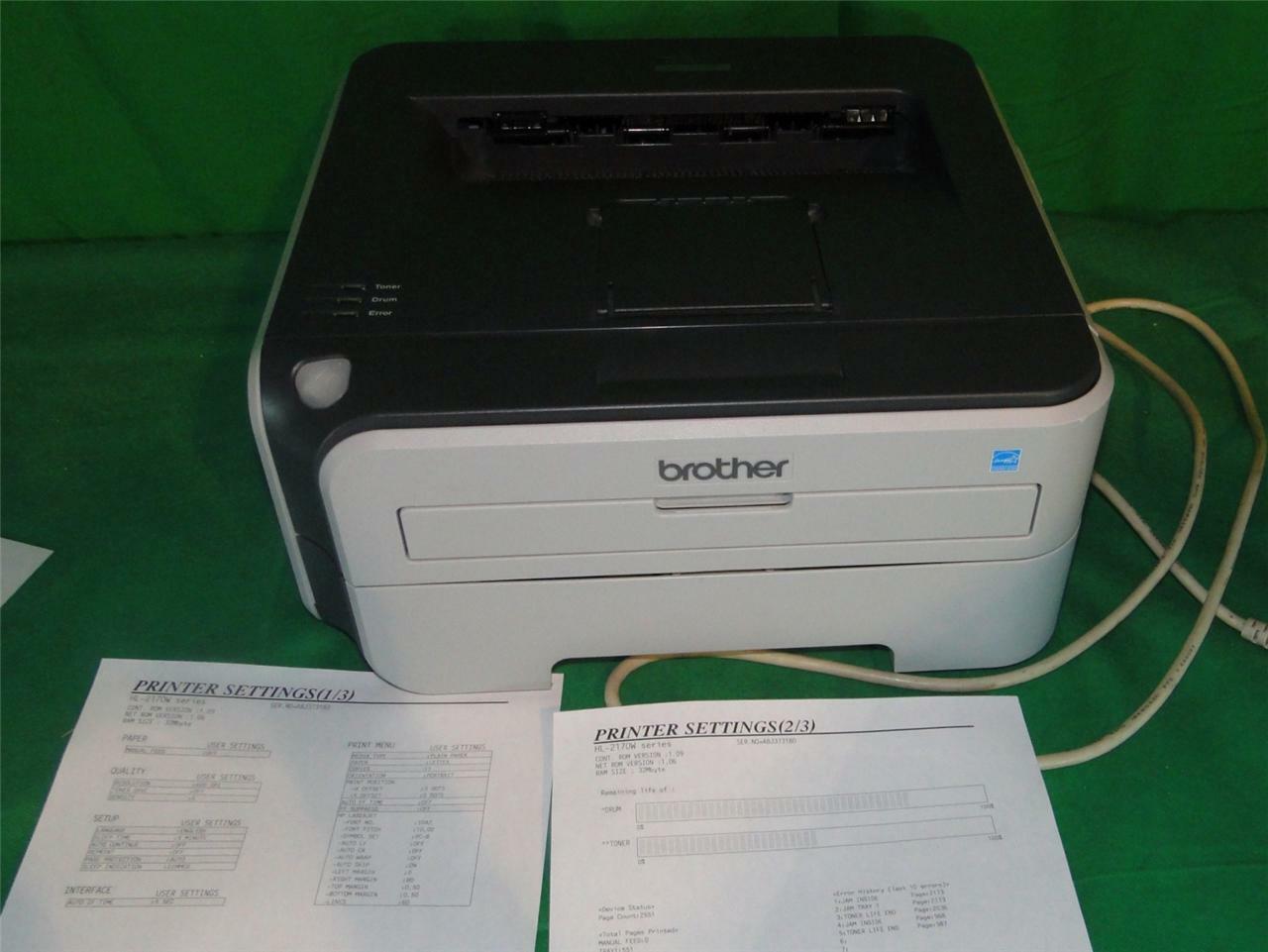 Brother HL-2170W Workgroup Laser Printer w TONER/DRUM