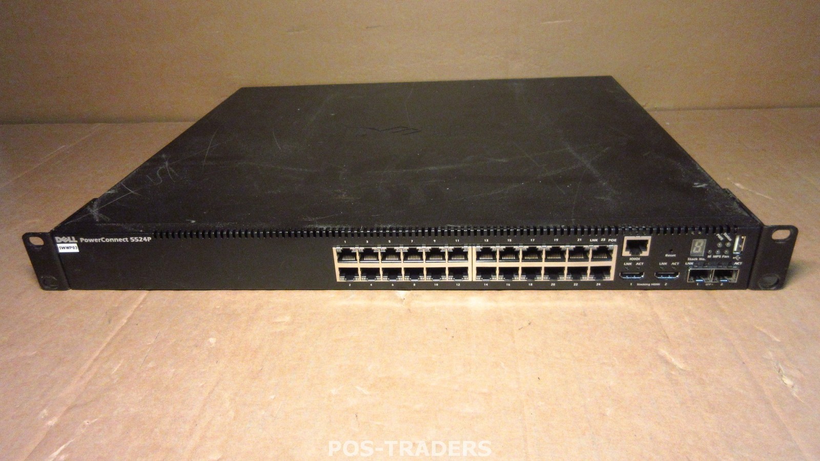 DELL 5524P PowerConnect 5524P 24-Port 10/100/1000 Gigabit PoE Network Switch