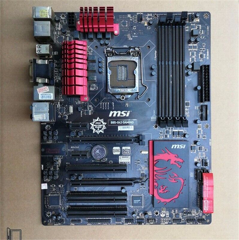 MSI B85-G43 GAMING Motherboard LGA1150 Intel B85 Chipset DDR3 With I/O baffle