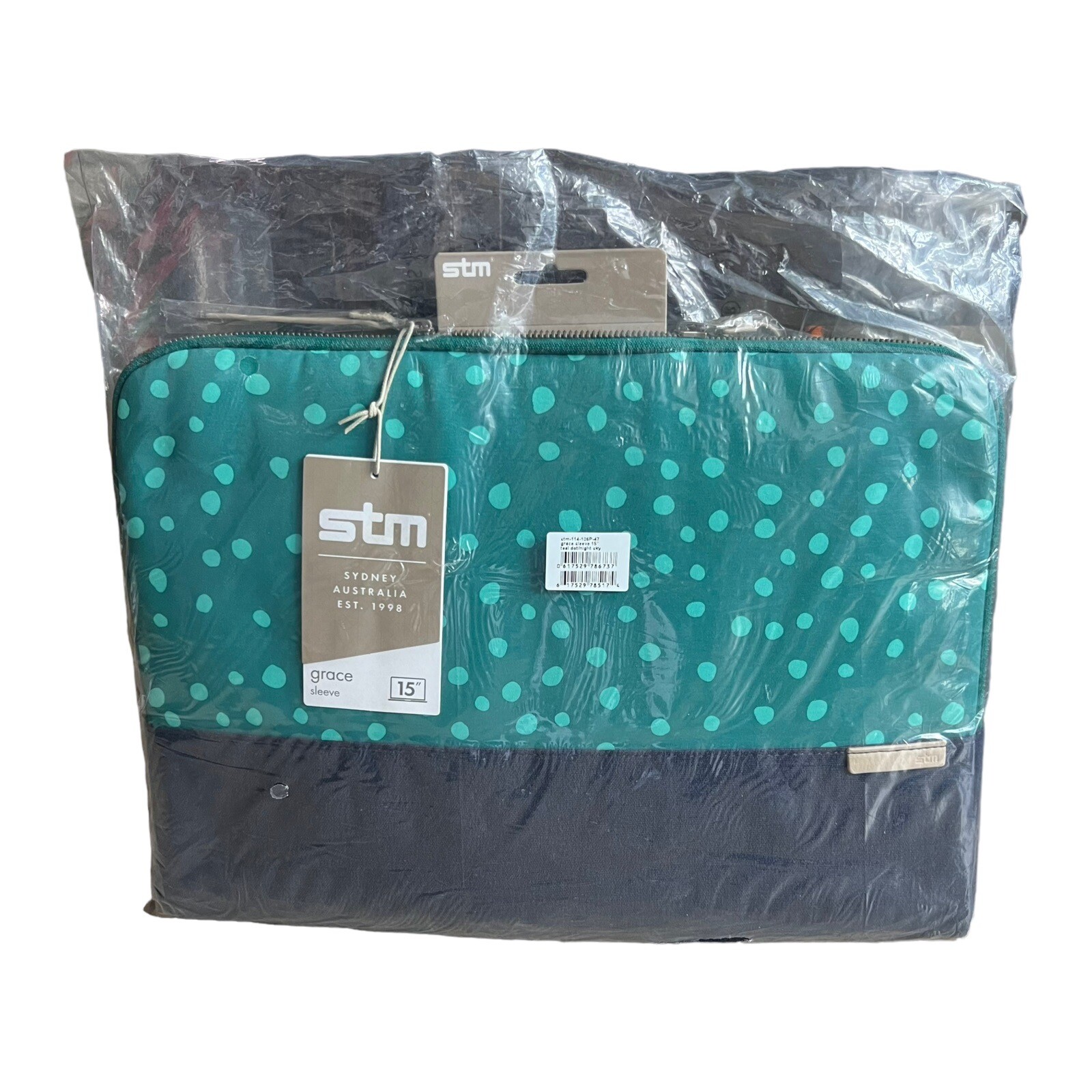 STM Grace Women's Laptop Sleeve for 15” MacBooks & Ultrabooks Teal Dot Night Sky