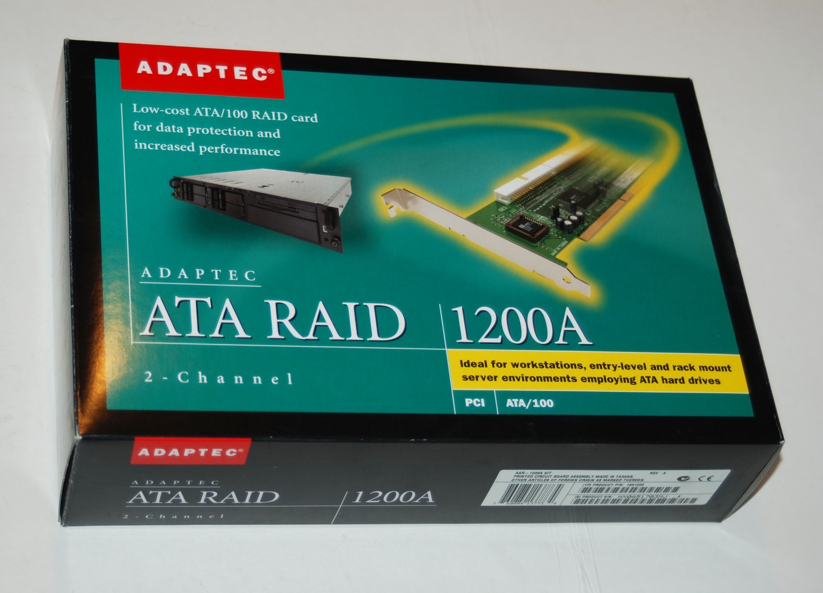 CP34 - Adaptec 1200A 2-Channel ATA Raid Card PCI ATA/100 - New in Box
