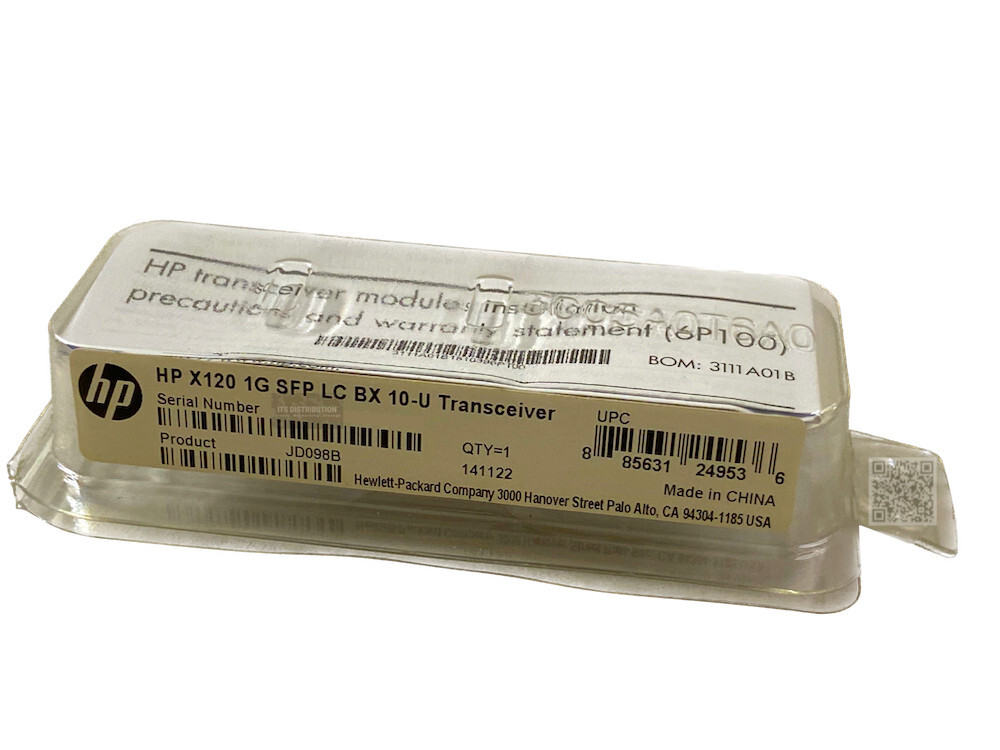 JD098B I Genuine HPE X120 1GB SFP RJ45 T Transceiver 0231A0LF NEW SEALED