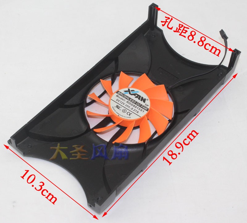 For GAINWARD PALIT GTS450 GTX550Ti Graphics Card Fan RDD8015S1 12V Hydraulic