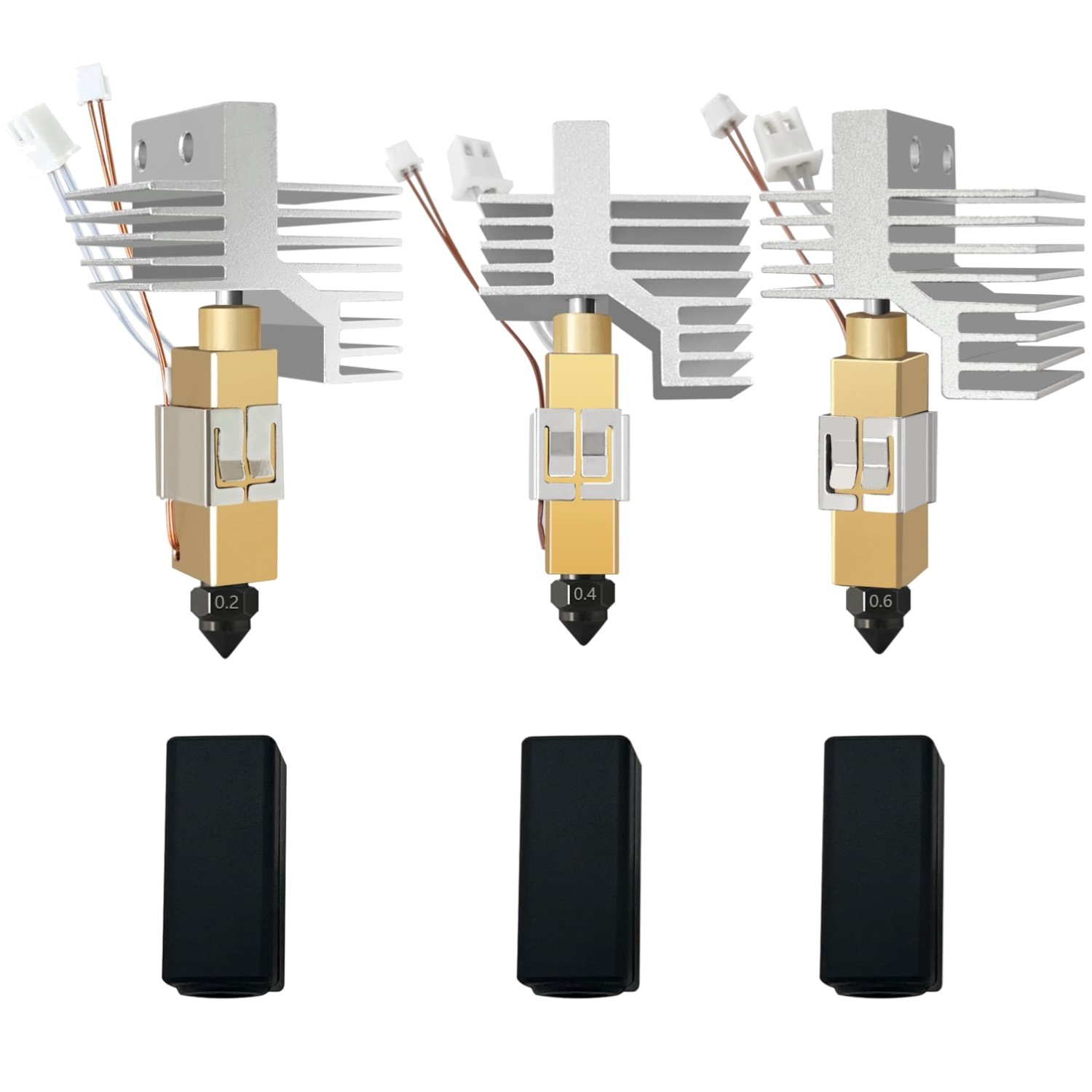 Hardened Steel Ceramic Hotend Set for Elegoo CC2 - Easy Install Nozzle Kit