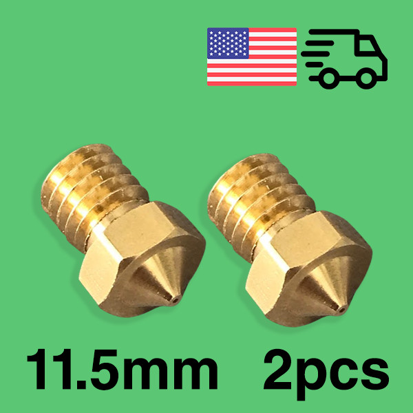 2pcs Monoprice Extruder Hotend Nozzle 0.4mm MP Mini V2, PRO/V3, Delta 3D Printer