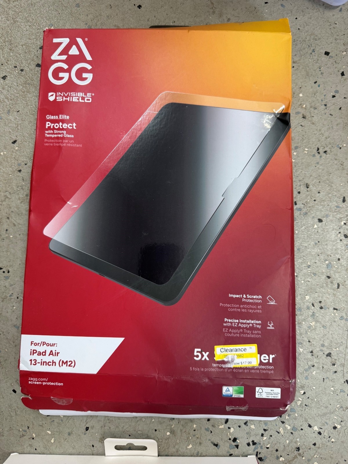 ZAGG Glass Elite Screen Protector for Apple iPad Air 13" (M2, M3)