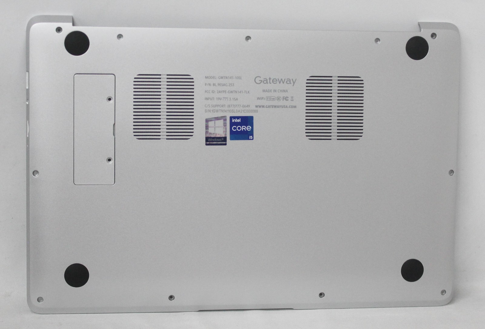 GWTN141-10SL-BASE Gateway Bottom Base Cover Silver Gwtn141-10Sl "GRADE A"