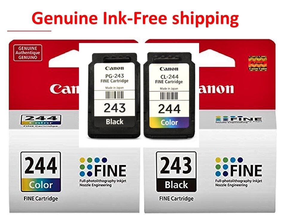 Genuine Canon 243 244 Ink Cartridges-Black/Color for MX492 490 TS4522 Printer