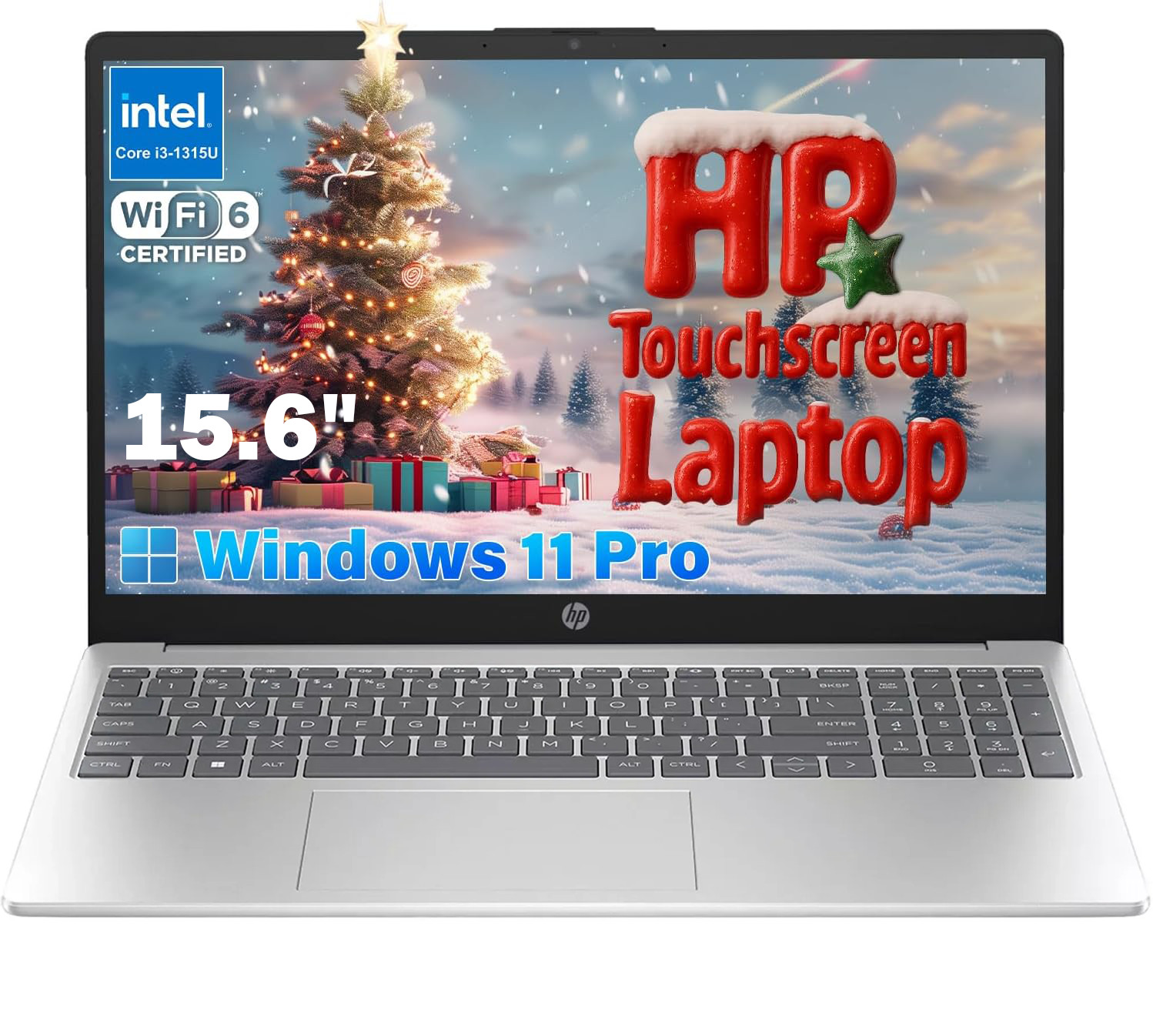 HP 15.6" Touch Laptop, Intel Core i3, 16GB RAM + 512GB SSD, Windows 11 Pro