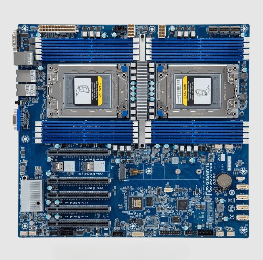 Gigabyte MZ72-HB0 Motherbaord Mainboards Rev3.0 for AMD 7H12/7763 CPU , TDP 280W