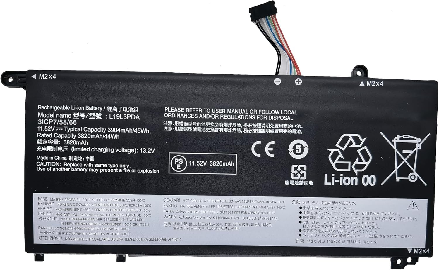 L19L3PDA L19C3PDA L19M3PDA L19D3PDA Laptop Battery Replacement for Lenovo