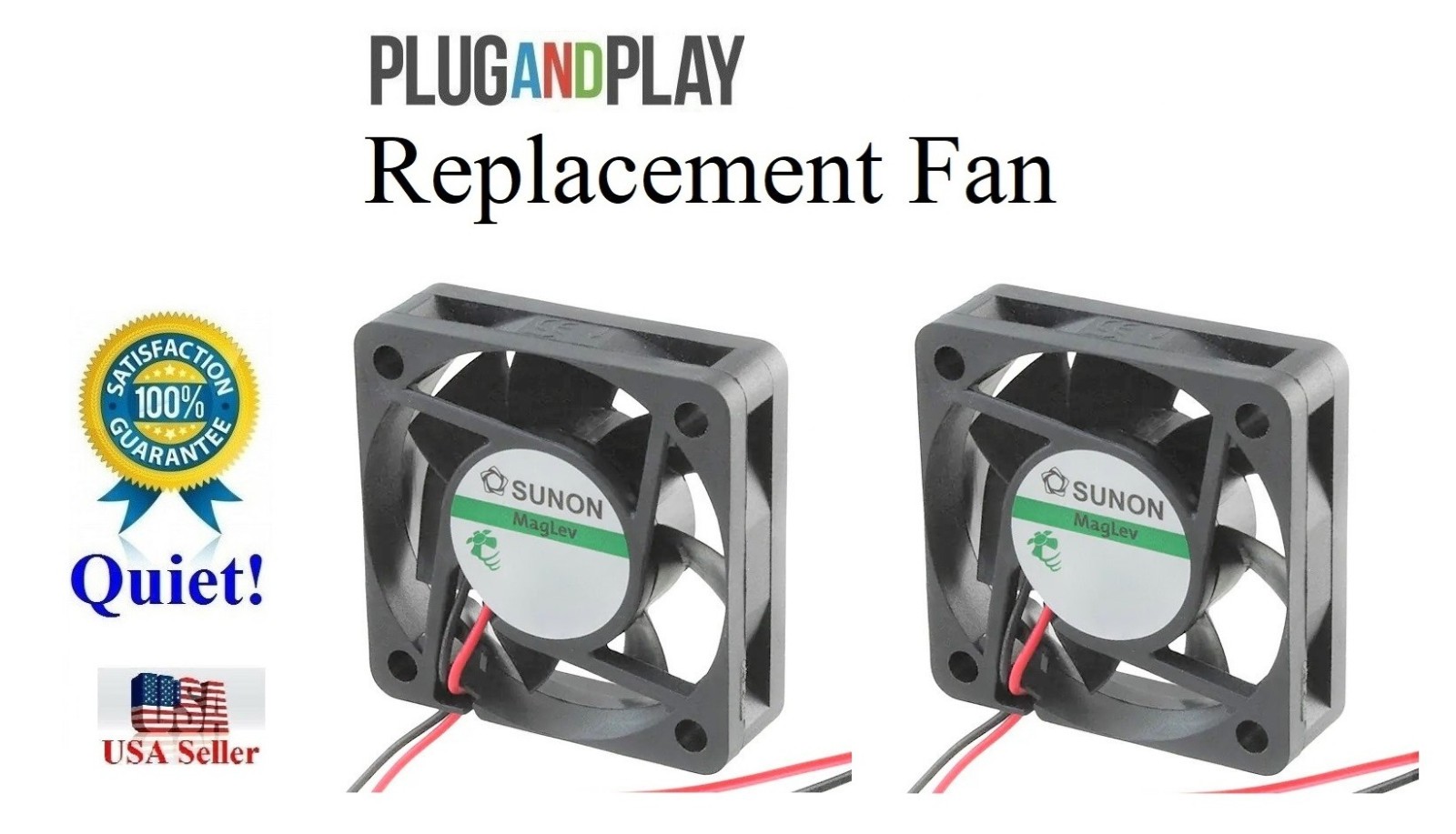 New 2x Quiet Version Netgear GSM7224 FAN Kit, 2x new fans for GSM 7224