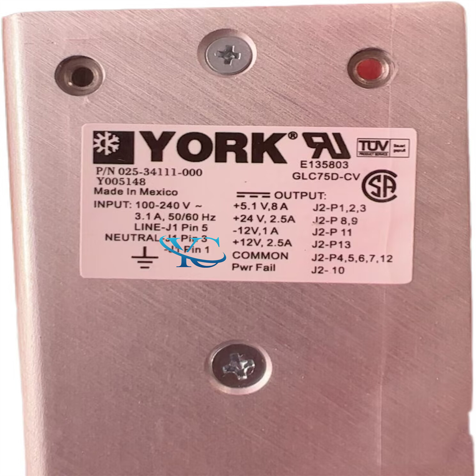 1PCS YORK GLC75D-CVG 025-34111-000 Power supply box Brand new Fedex or DHL