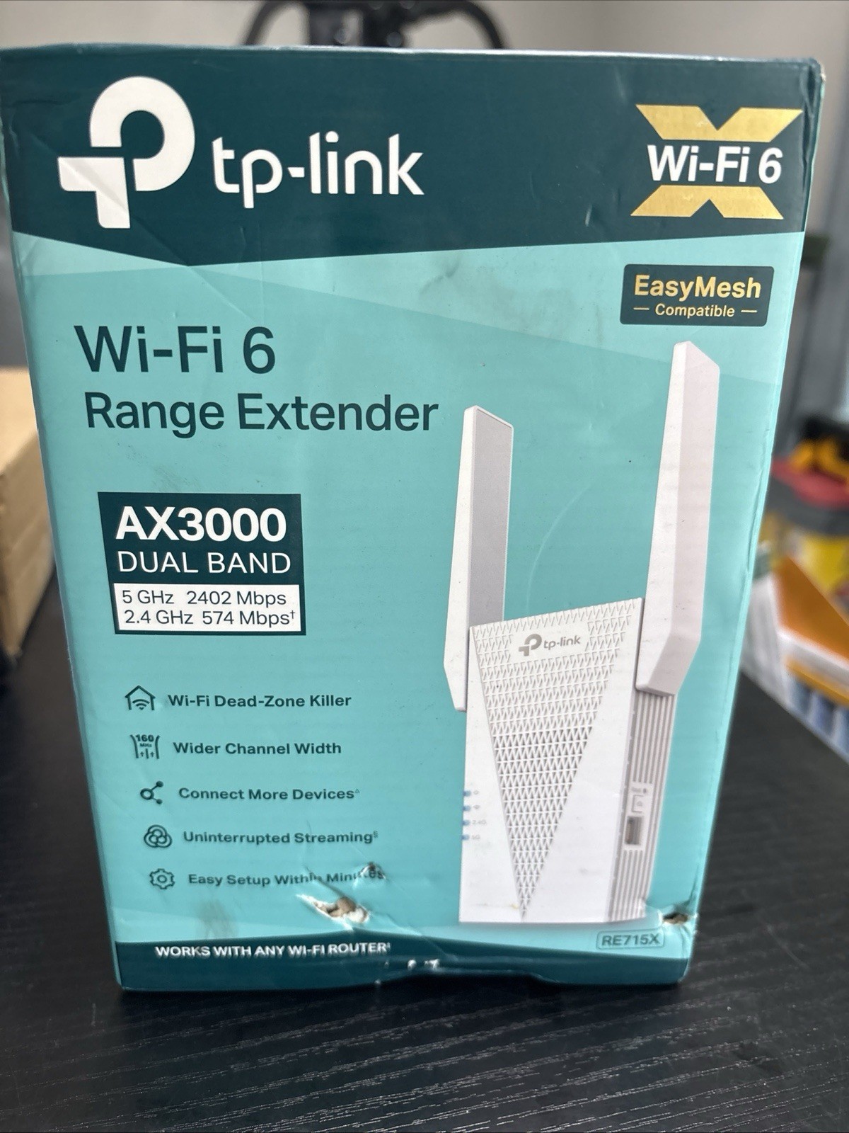 TP-Link AX3000 PCMag Editor's Choice, RE715X Dual Band WiFi 6 Range Extender