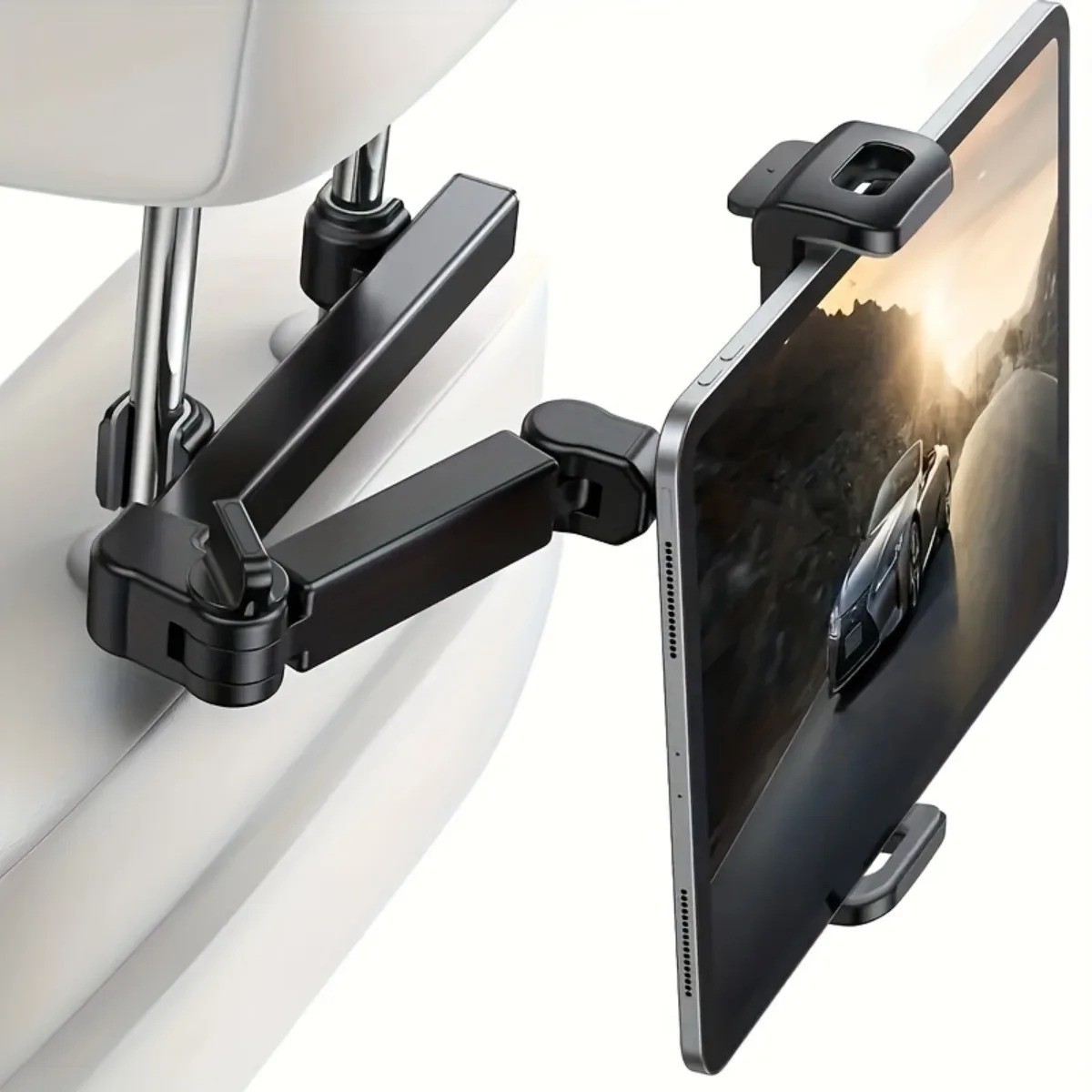 360° Car Back Seat Headrest Mount Tablet Holder for 4-13” Universal iPad Phone