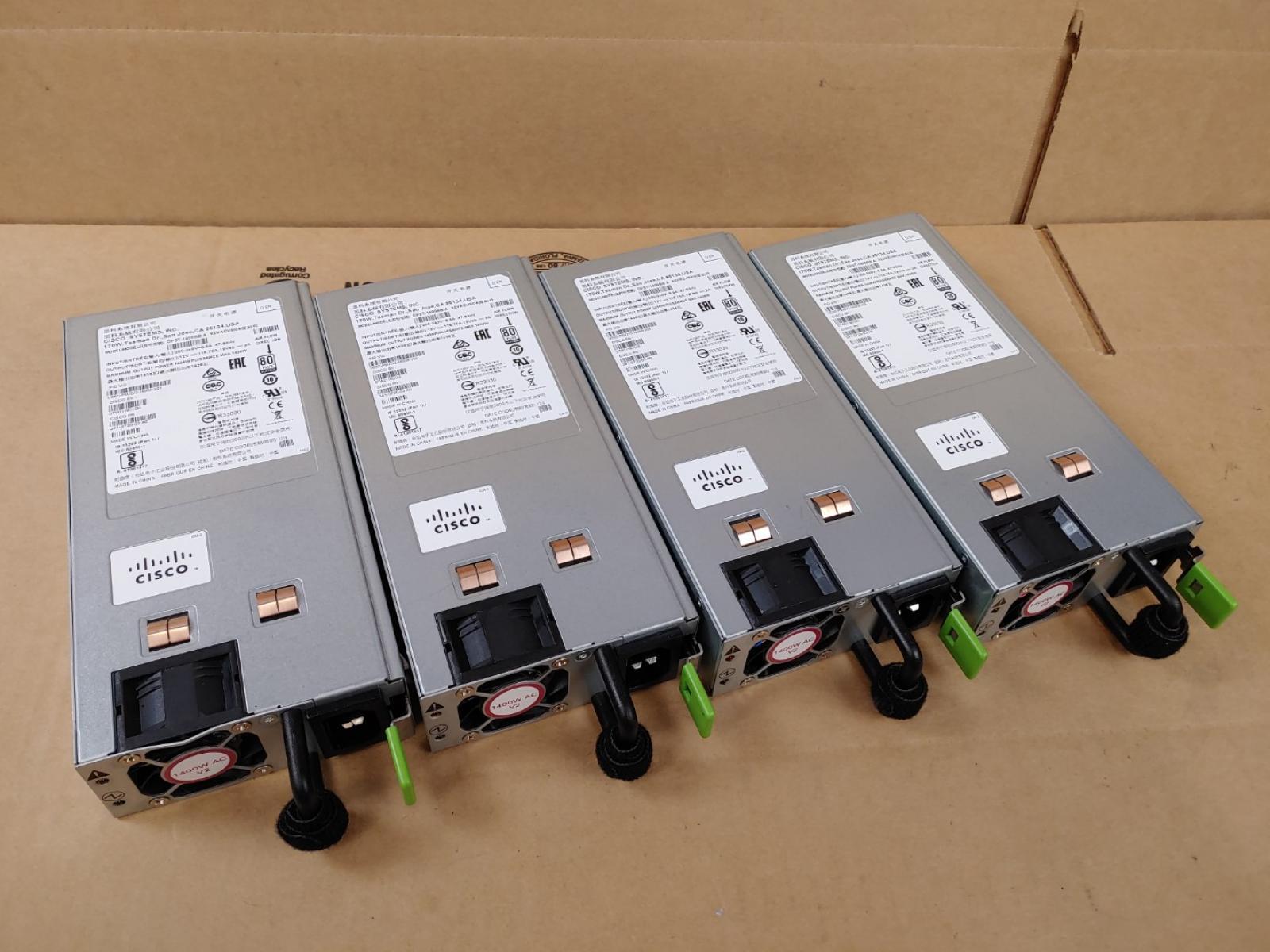 LOT of (4) CISCO (UCSC-PSU2V2-1400W V03) 1400W PSU UCS Server Power Supply