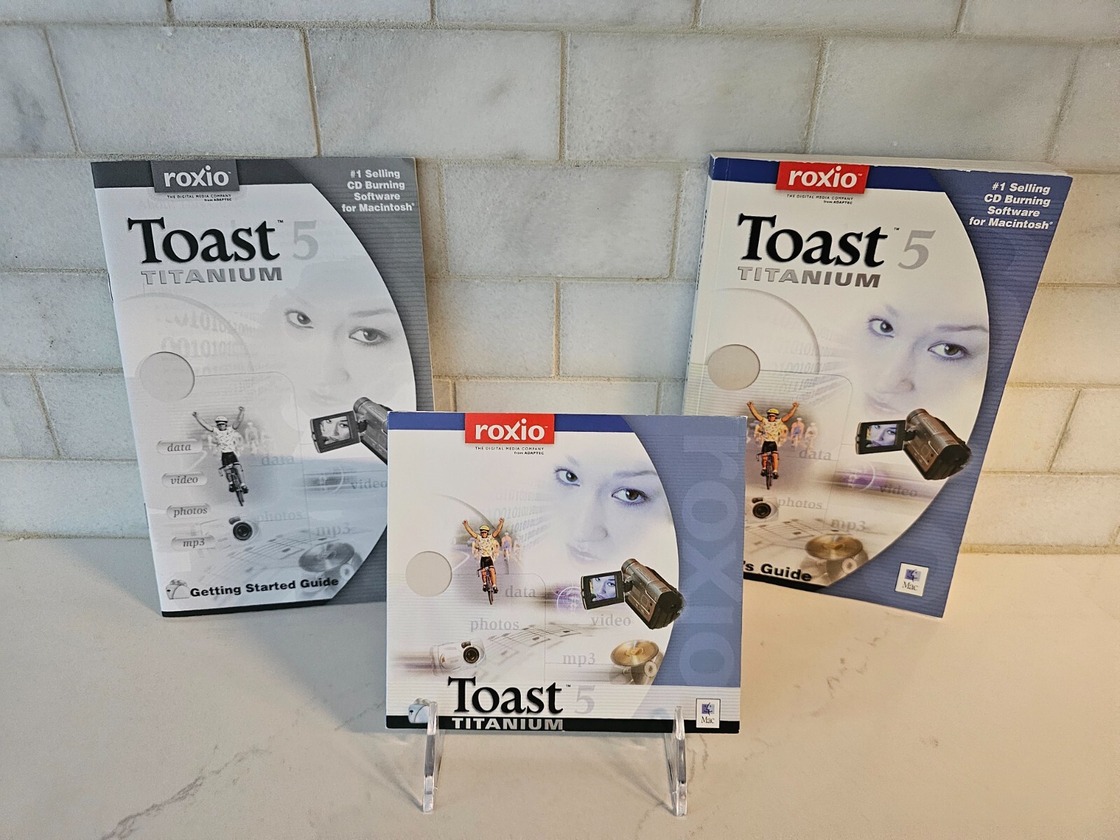 Vintage Roxio Toast 5 Titanium CD-ROM Software for Macintosh with Manuals