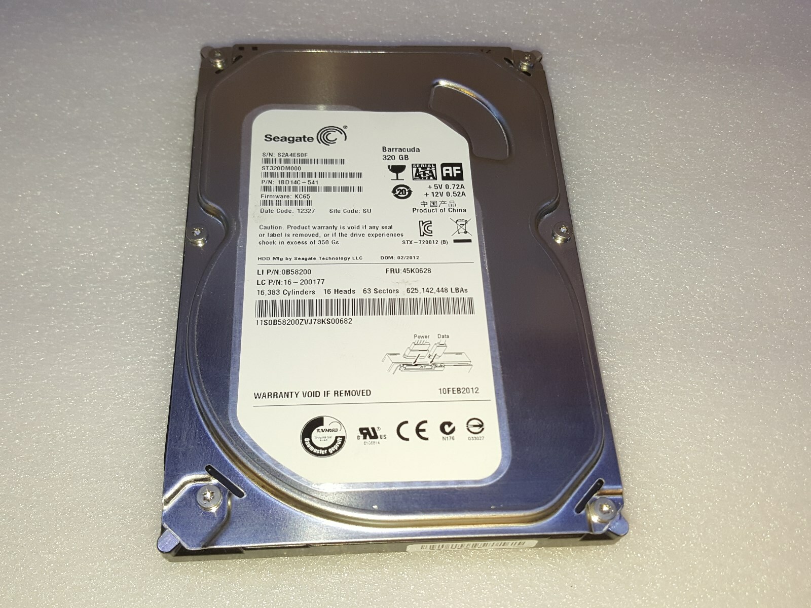HP Pavilion p7-1235 - 320GB Hard Drive Windows 7 Home Premium 64 bit Preloaded 