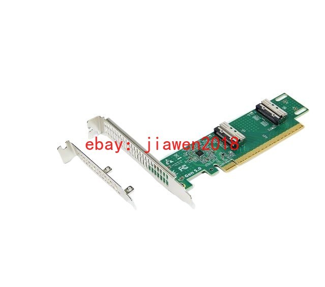 PCI-E 5.0 PCI-Express 16x PCIe x16 to Two MCIO 8i Adapter SFF-TA-1016