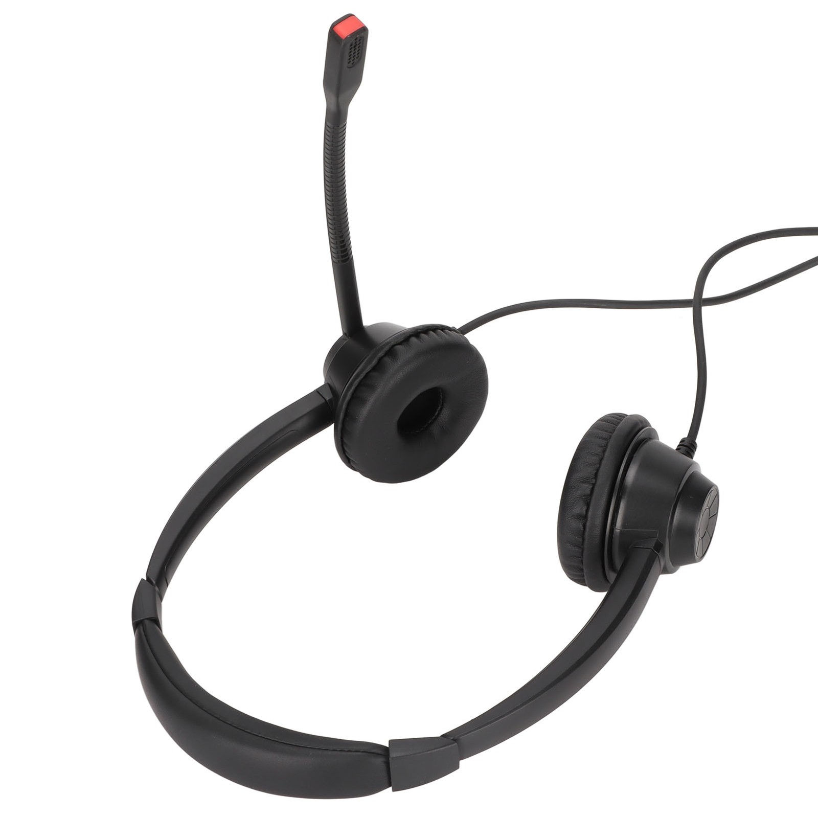 2.5mm Business Headset Binaural Corded Headset With HD Mic For Home Office XFFT