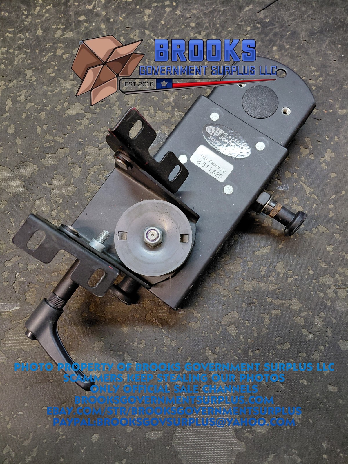 Gamber johnson 9 in mongoose locking slide arm with motion attachment US