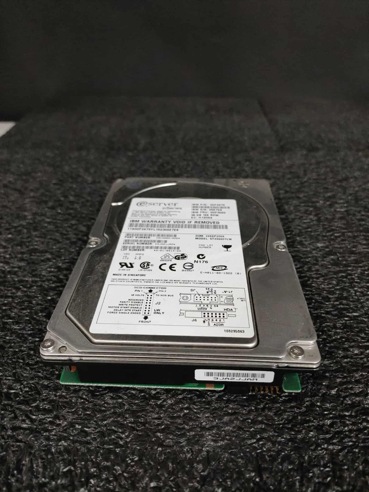 IBM 00P3065 00P2679 ST336607LW 36GB 10K RPM 8MB U320 68pin SCSI LFF 3,5" HDD