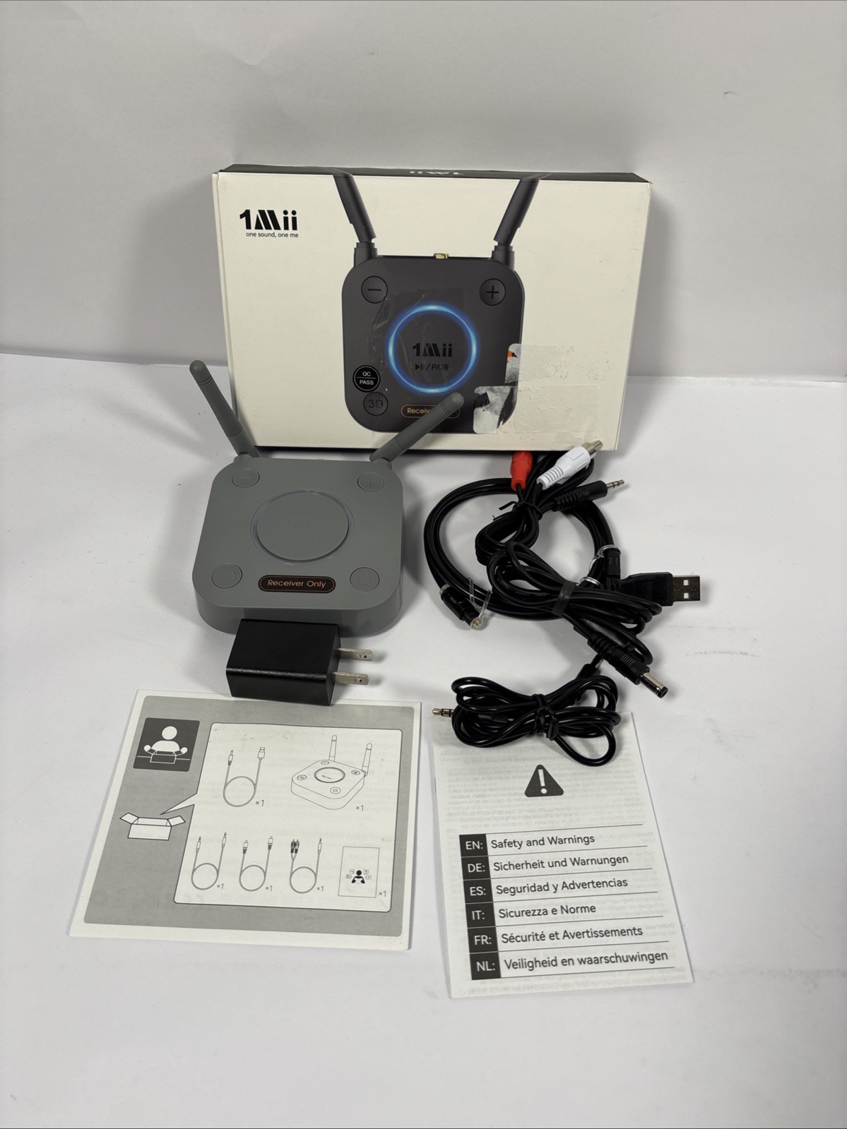 1Mii B06Pro Long Range Bluetooth Receiver HiFi aptX HD Low Latency 3D Audio A8