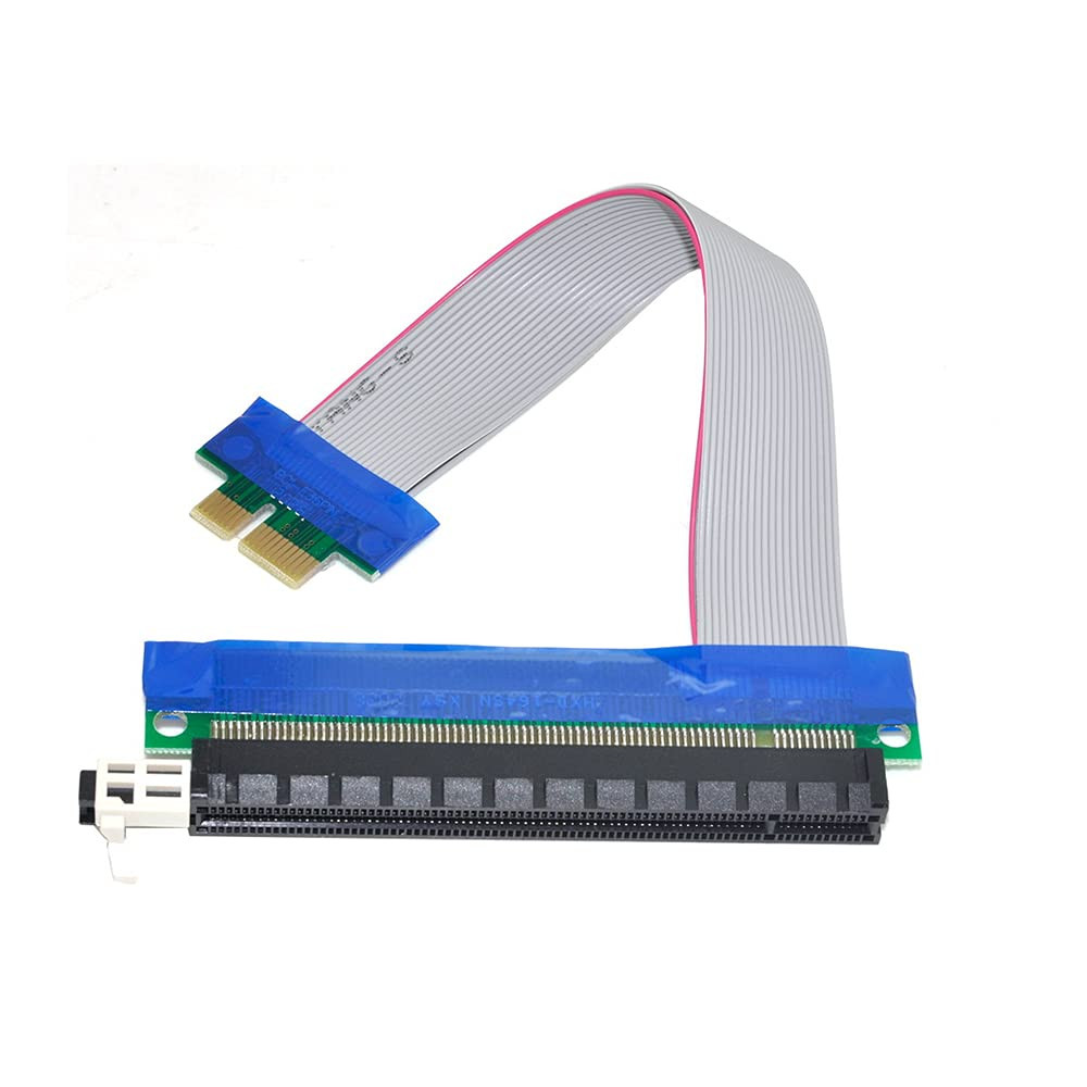 CY PCI-E Express 1X to 16X Extension Flex Cable Extender Converter Riser Card Ad