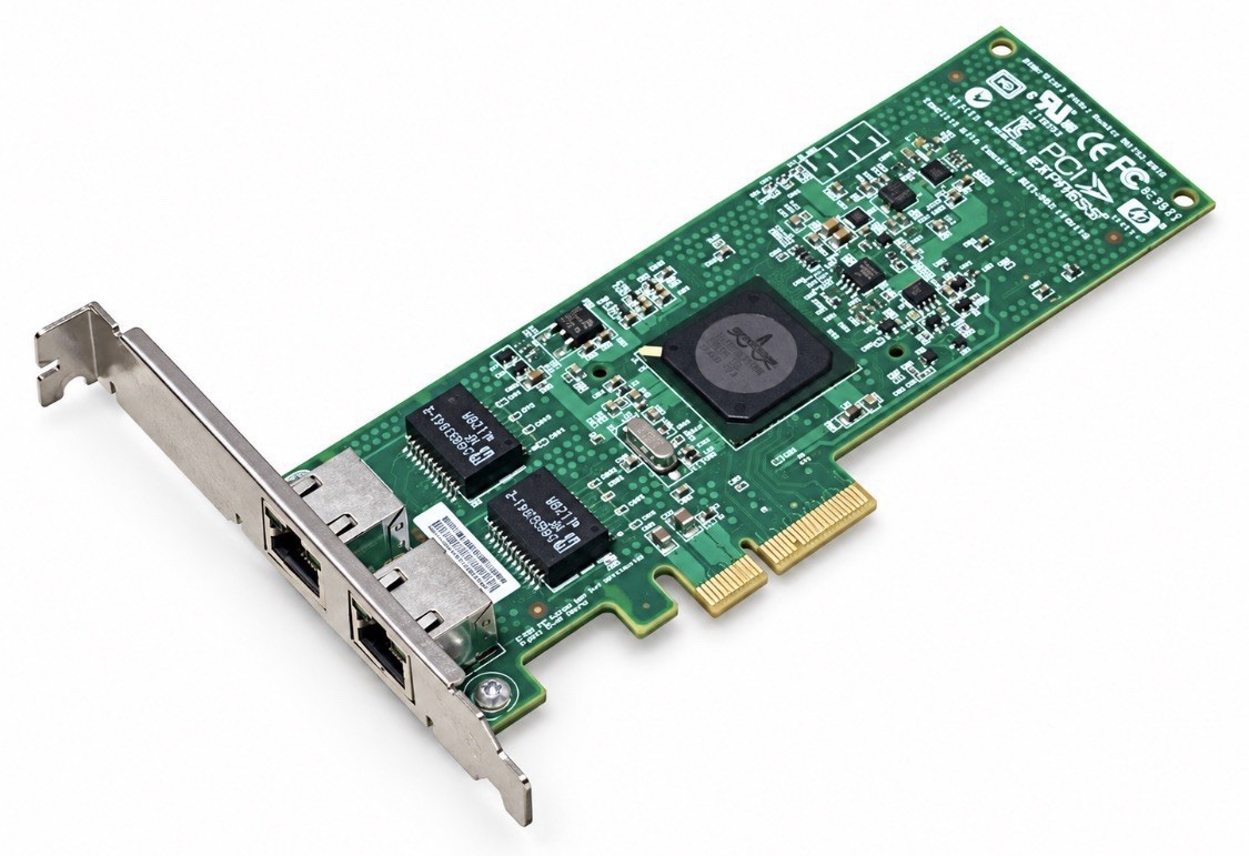 HP NC382T Dual Port PCIe Server Adapter 458491-001 453055-001 Full Profile