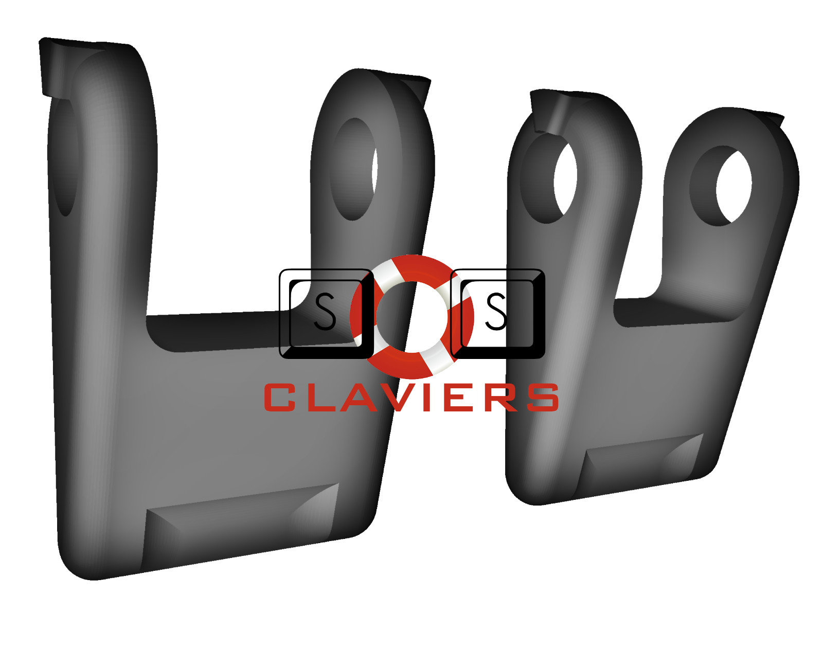 Replacement Feet for IBM Model M 1390120 Keyboard