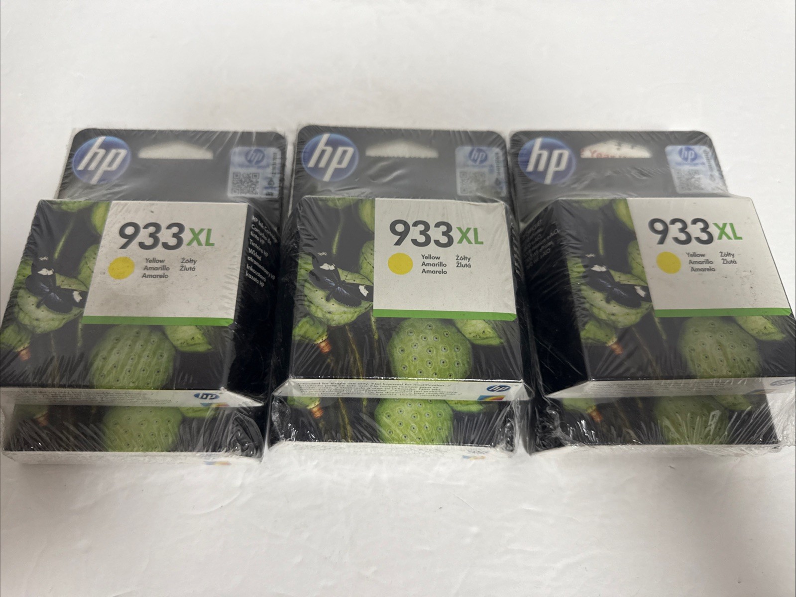 LOT OF 9 HP 933XLYellow Magenta Cyan Color Printer Ink Cartridges New Exp Oct 17