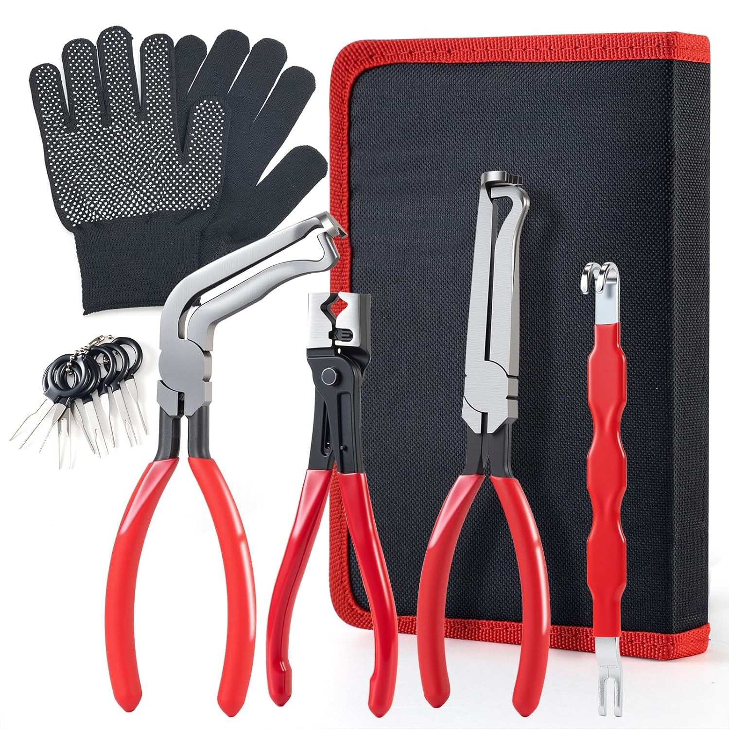 Electrical Disconnect Pliers Tool Kit with Terminal Pin Removal Tool, Black 7