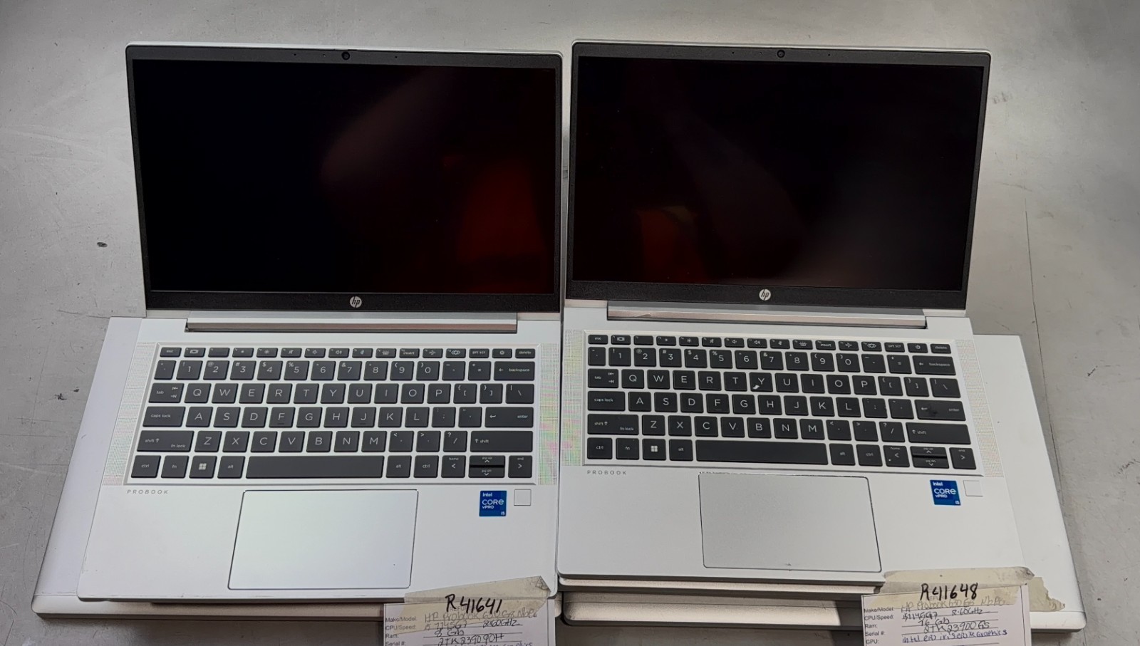 (Lot of 8) HP Probook 630 650 G8 / i5 & i7-11TH GEN / MIX MRAM / NO SSD -RL6676