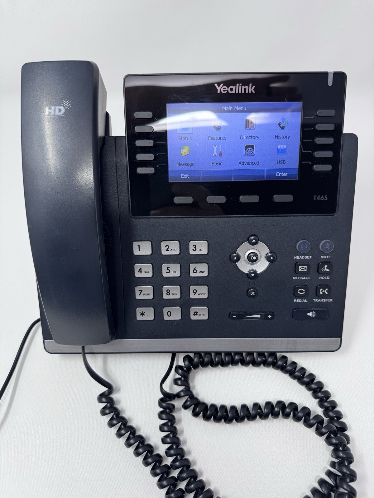 LOT OF 4 Yealink SIP-T46S Gigabit IP VoIP Business Phone Tested Unlocked