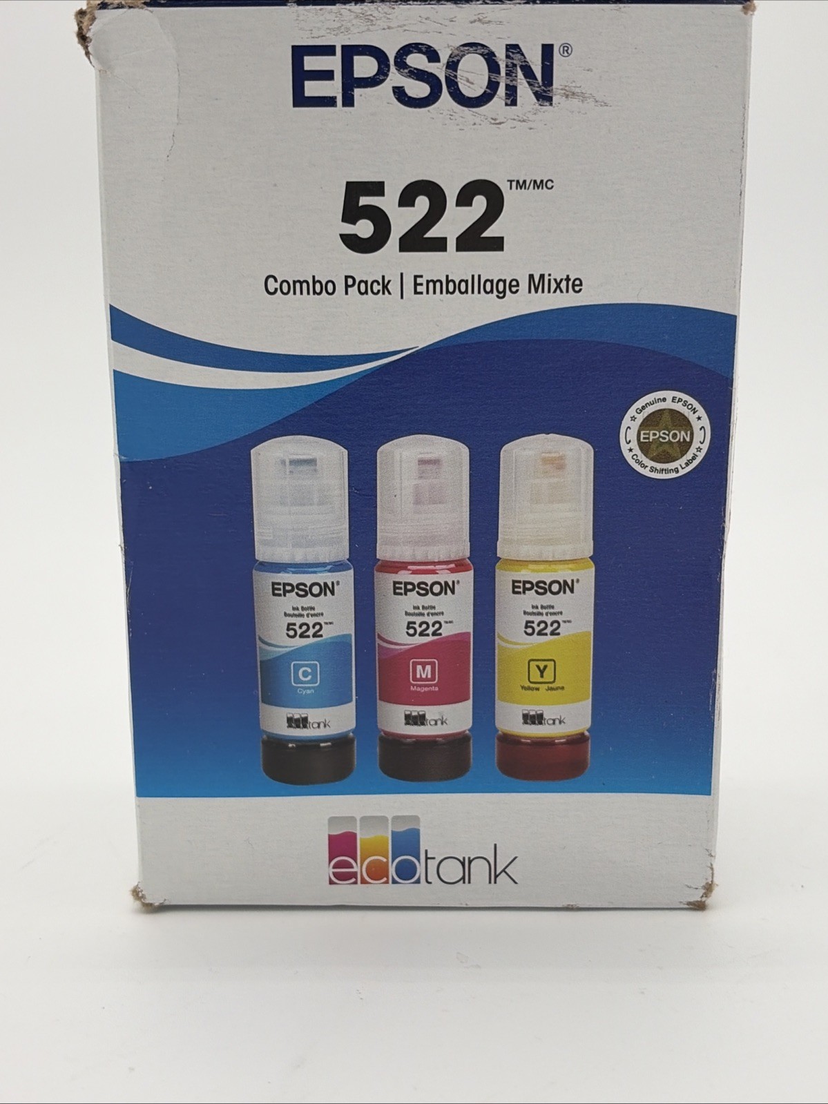 EPSON 522 EcoTank Ink Ultra-high Capacity Bottle Color Combo Pack - Sealed