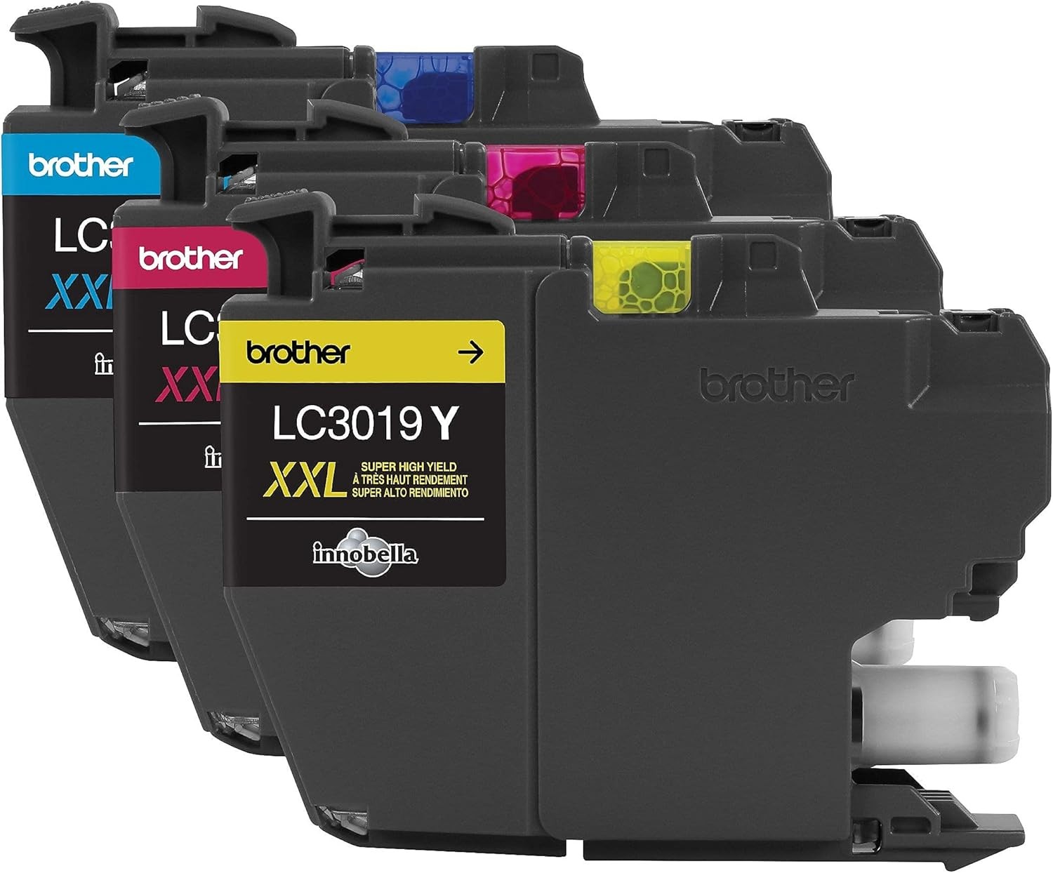 Brother Printer LC30193PK Super High Yield XXL 3 Pack Ink Cartridges- Colors 