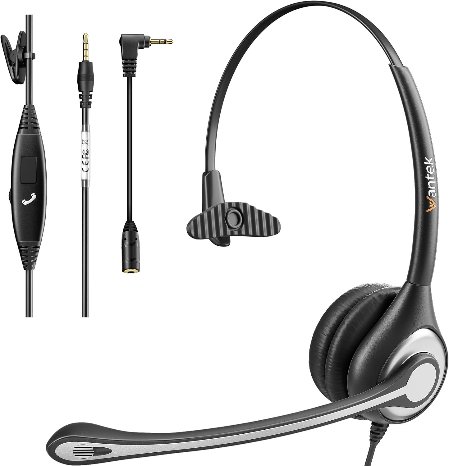 Cell Phone Headset with Microphone Noise Cancelling for Laptops