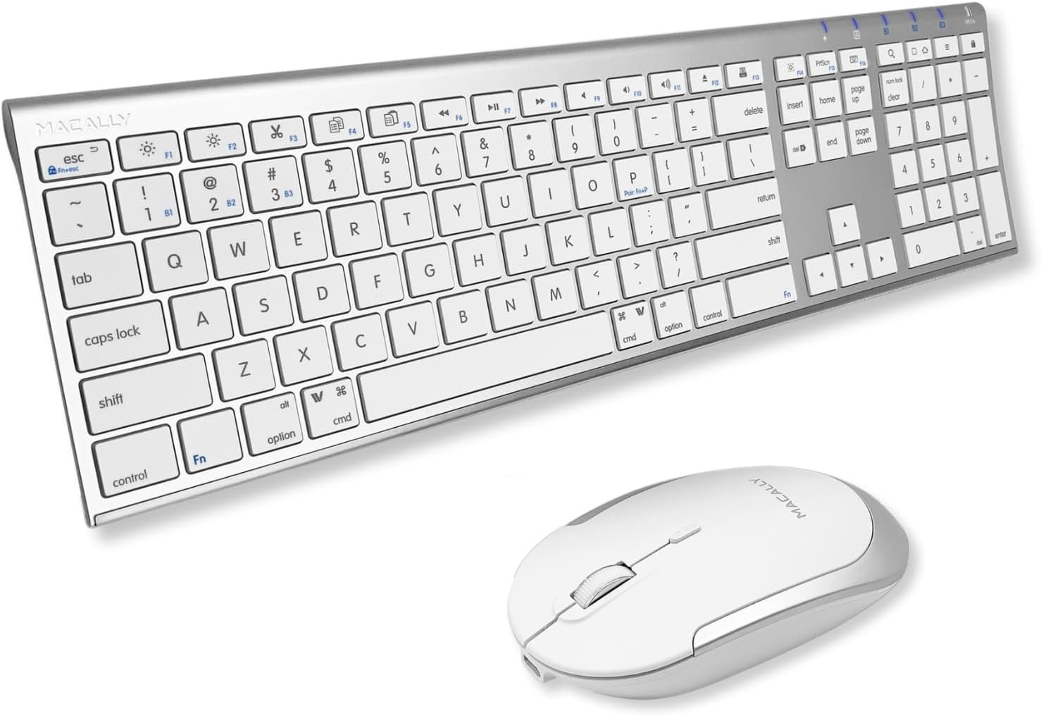 Premium Bluetooth Keyboard and Mouse for Mac | Compatible Wireless Apple Keyb...