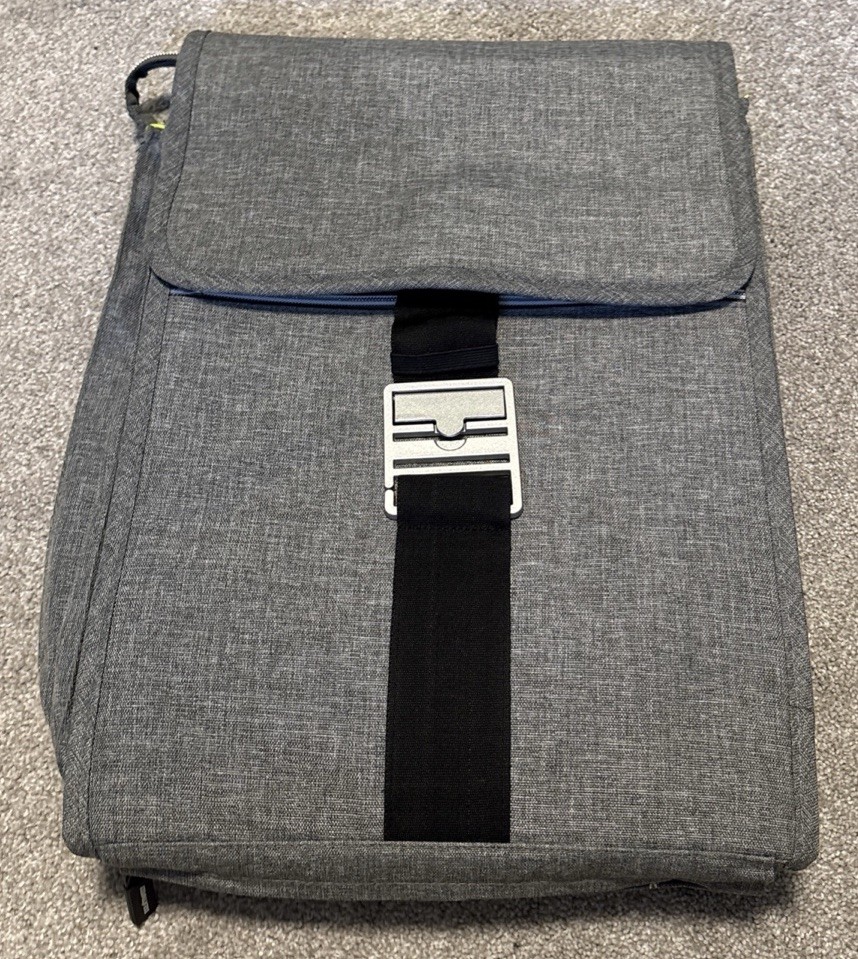 Ikea Family Upptack Expandable Gray Backpack pockets laptop bag NWOT
