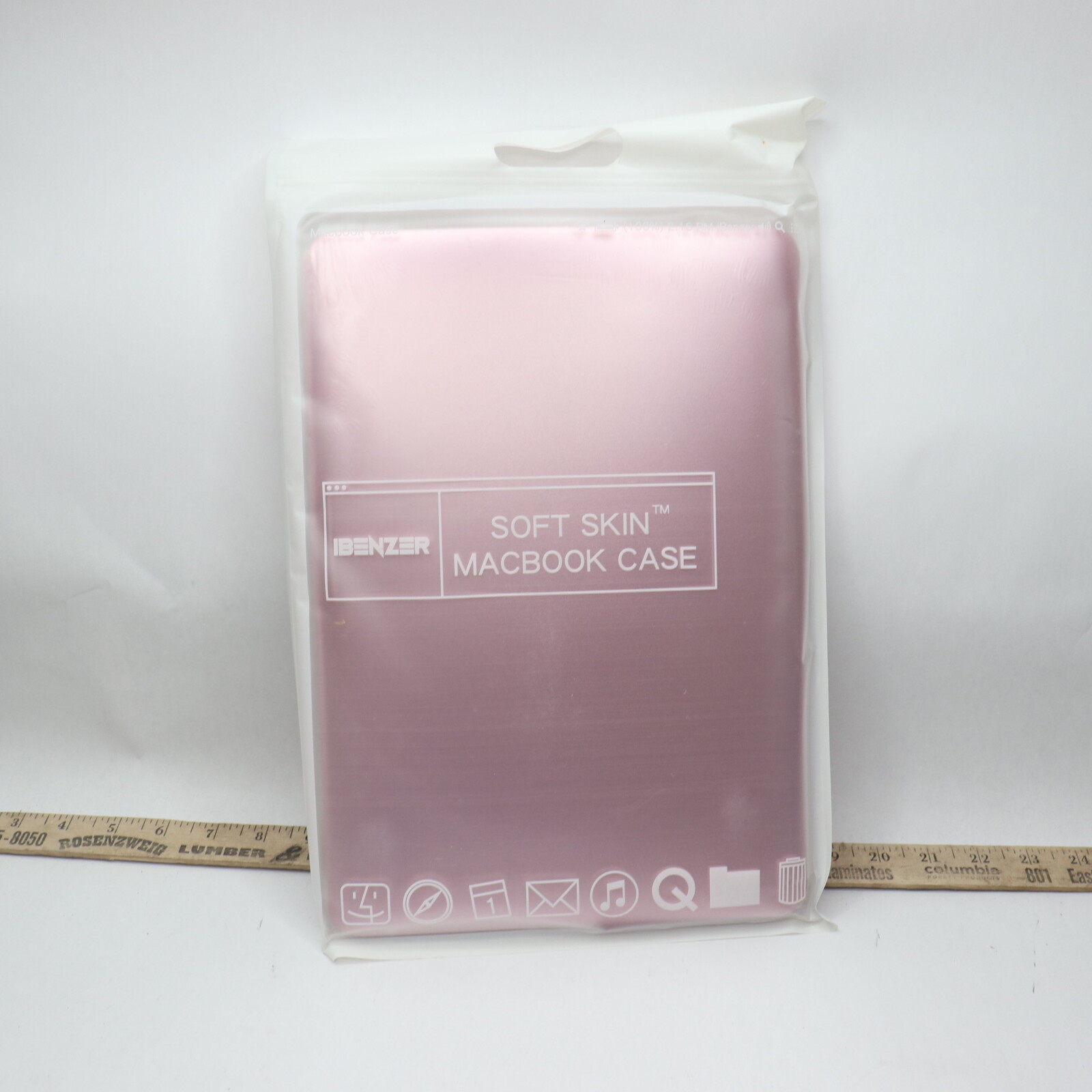Ibenzer MacBook Pro Hard Shell Case & Keyboard Cover Pink 13" MMP13R-MPK+1