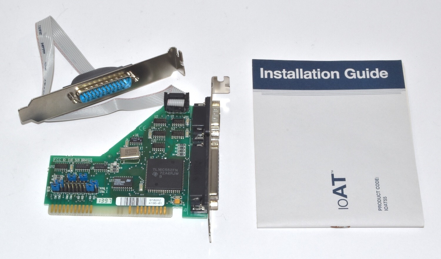 *Vintage* 1996 Boca I/OAT55 Serial/Parallel Adapter for ISA Slot *New* IOAT55